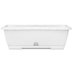 Balconetta vimini con riserva cm 50 - Bianco