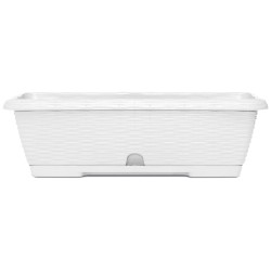 Balconetta vimini con riserva cm 60 - Bianco