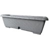 Balconetta vimini con riserva cm 60 - Grigio