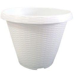 Vaso vimini ⌀25 - Bianco