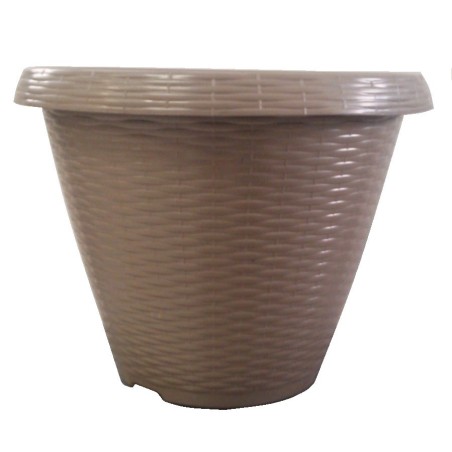 Vaso vimini ⌀30 - Tortora